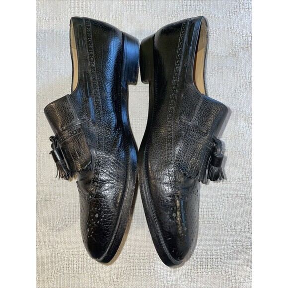 Grenson Men’s Brogue Loafers Size 11.5 D Black Leather Business Formal Regal main image 5
